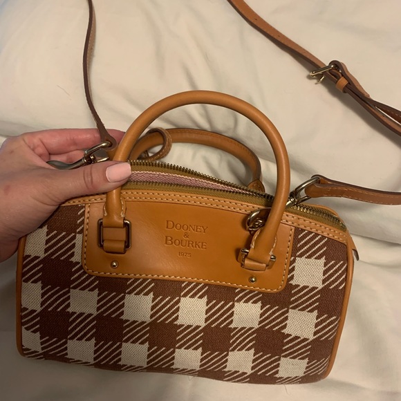 Y2k Vintage Dooney & Bourke brown/white satchel 🤎 - Picture 6 of 8